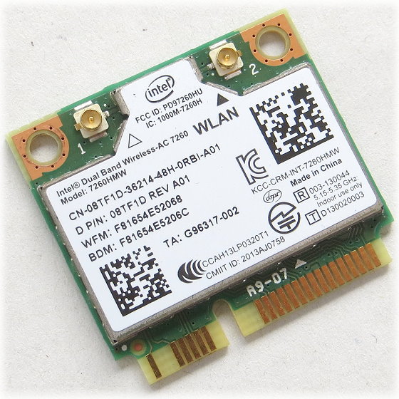 Настройка intel 7260 ac