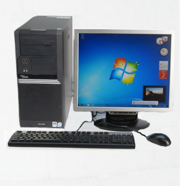 Fujitsu Siemens Computer Komplett System + 19" TFT Monitor + Win 7 Home